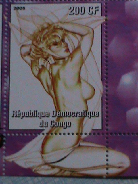 CONGO-STAMP:2005 FAMOUS NUDE PAINTING BY OLIVIA MNH-STAMP S/S SHEET