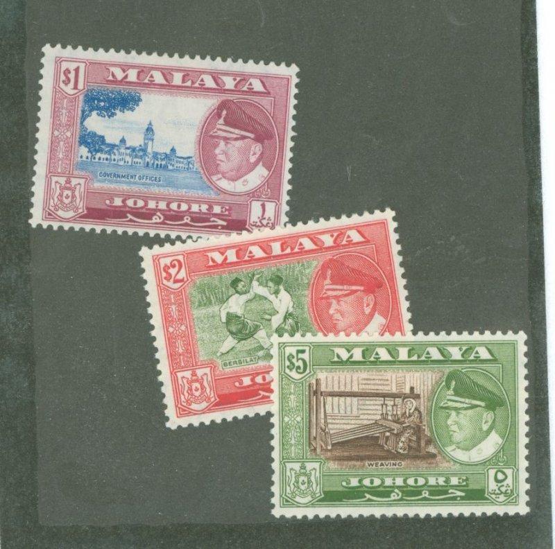 Johore #166-168 Unused Single