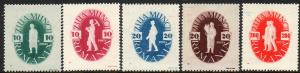 Romania  Scott  605-609  Mint  Complete