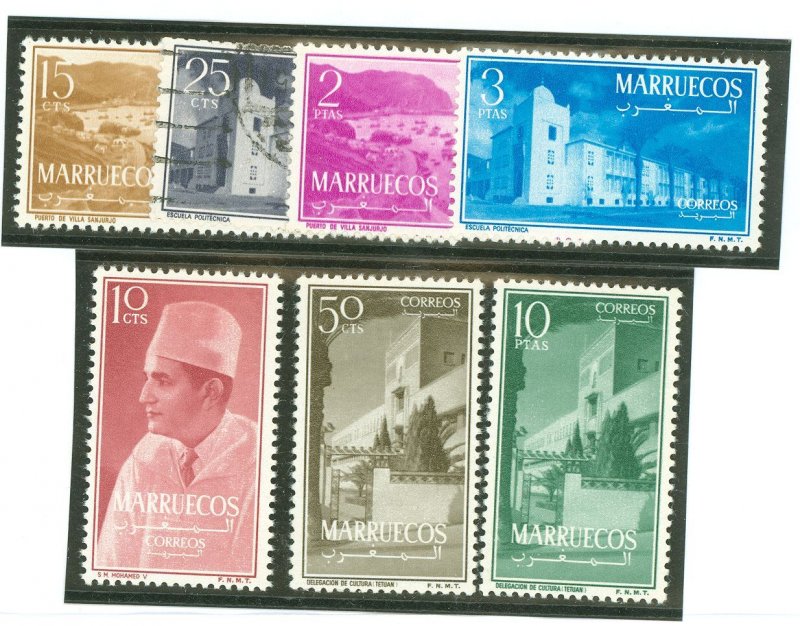 Morocco/Northern Zone #1-4/6-8 Unused Single