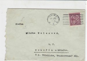 czechoslovakia 1935 stamps cover ref 21004