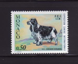 Monaco 810 Set MNH Animals, Dogs, Cocker Spaniel (A)