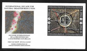 UN Vienna 173a Natural Disasters WFUNA Cachet FDC First Day Cover