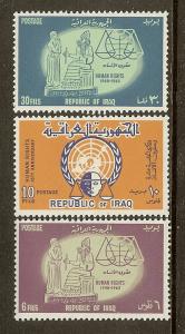 Iraq, Scott #344-346, Human Rights, MLH