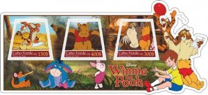 Stamps.Cartoons ,Winnie The Pooh 2021 year, sheet 1+1  perforated