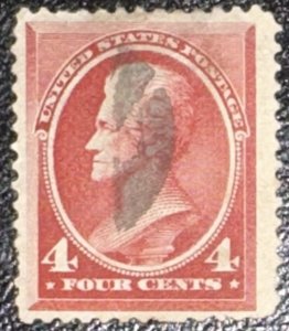 Scott #215 1888 4¢ Andrew Jackson used