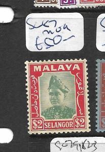 MALAYA SELANGOR  (P0601B) SULTAN $2.00 SG 87  MOG 