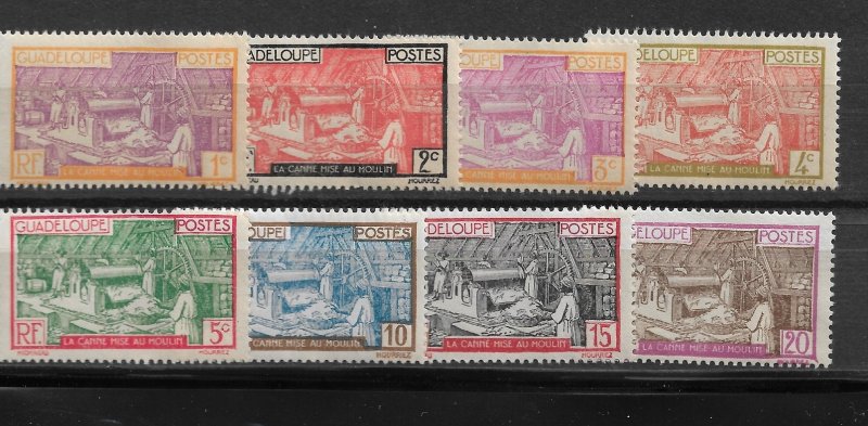 Guadeloupe 1928-40, lot of 37 stamps,Scott # 96//136,VF Mint* / VF Used (NR/GLN)