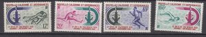 J43520 JL Stamps 1966 new caledonia set mnh #348-51 sports