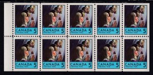 Canada 502a Christmas Booklet Pane MNH VF