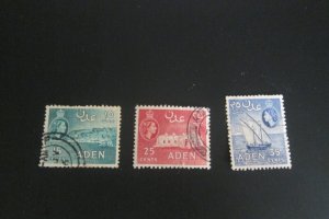 Aden 1953 Sc 50-52 FU