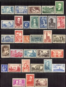 France lot, Mint Hinge.  (37)