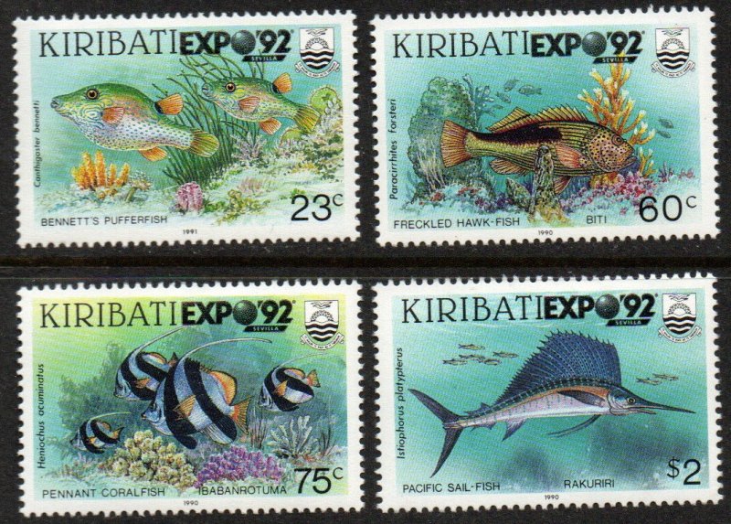 Kiribati Sc #587-590 Mint Hinged