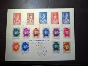 1941 France French Legion Cover Annecy Haute Savoie Stamp Set
