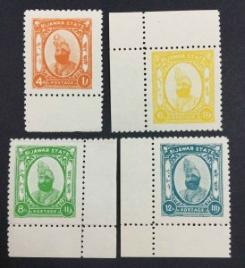 MOMEN: INDIA BIJAWAR STATE SG #11-14 1937 MINT OG 3NH/1H(8a) £115++ LOT #63767