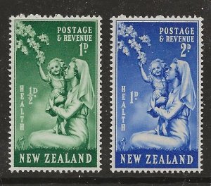 New Zealand Scott catalog # B34-B35 Unused Hinged