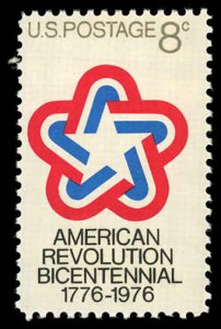 US Sc 1432 VF/MNH - 1971 8¢ American Revolution Bicentennial - P.O. Fresh