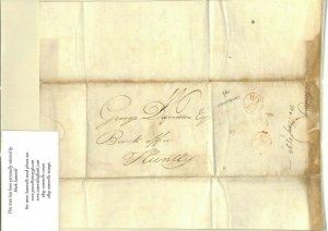 GB LETTER SCOTLAND Edinburgh Bishop Mark COACHING 1796 Huntly BANK Cover MS3650