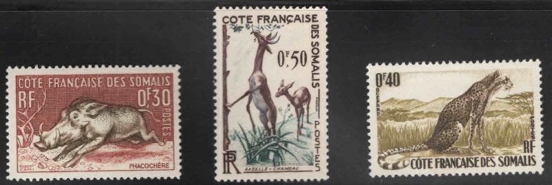 Somali Coast Scott 271-273 MH* 1958 set