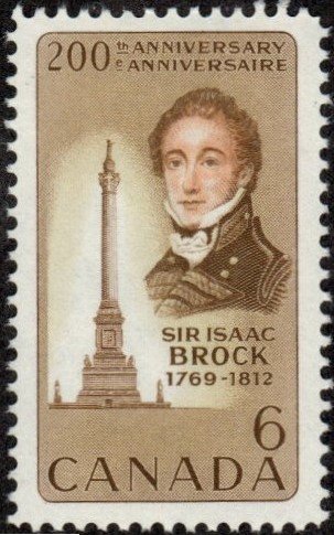 Canada 501 - Mint-H - 6c Maj. Gen. Sir Isaac Brock (1969)