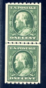 US SCOTT #390 LINE PAIR LP MINT-XF-SUPERB-OG-NH GRADED 95 W/ PSE (4/8/24 GP)