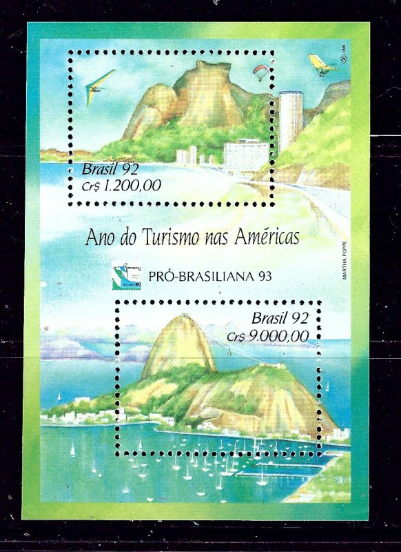 Brazil 2397 MNH 1992 Tourism S/S        #2