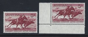 1961-64 AUSTRALIA, N 274-274A - CREAM PAPER BREEDERS - WHITE PAPER - MNH**