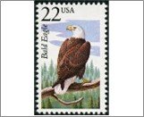 USA 1987 Used SC2309 Bald Eagle (Haliaeetus leucocephalus) Multicolor 22 Cent...
