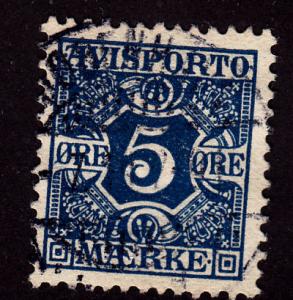 Denmark P2 Newspaper Stamp 1907