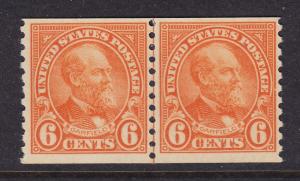 723 Linepair VF OG mint never hinged nice color cv $ 85 ! see pic !