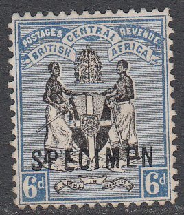 Nyasaland Protectorate 35 MH Specimen Overprint CV $26.00