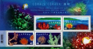 Canada 2002, Coral Sheet MNH  # 1951b