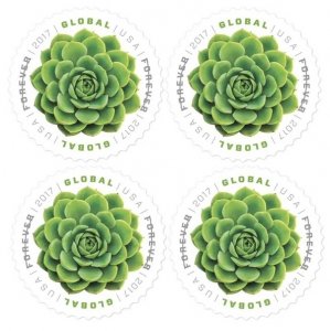 2018 Global Green Succulent  forever stamps  2 Booklets 20 pcs