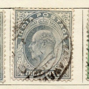 India 1902 Early Issue Fine Used 3p. NW-114333
