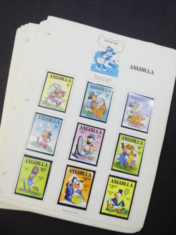 EDW1949SELL : ANGUILLA Beautiful collection of VF MNH Disney sets, S/s & Shtlts