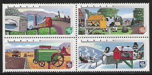 Canada # 1852a - Rural Mailboxes - block - MNH.....{P21}