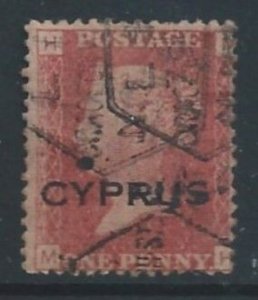 Cyprus #2 Used G.B. Queen Victoria Ovptd. Cyprus - Plate 174