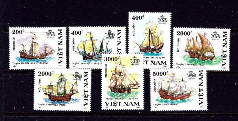 Vietnam 2224-30 MNH 1991 Ships