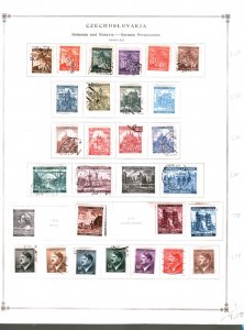 Collection, Bohemia, Moravia, Slovakia Part I Scott Pages, 1939/1943, Cat $52