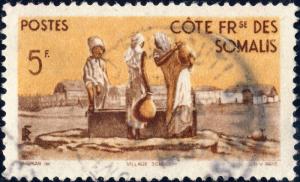 CÔTE FRANÇAISE DES SOMALIS - 1947 - Yv.277 Mi.298 5fr Oblitéré TB