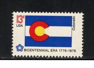 1670 * COLORADO STATE FLAG  *  U.S. Postage Stamp MNH