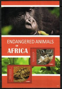 Tanzania Stamp 2781  - Endangered animals