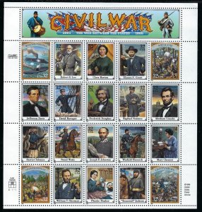 US Scott # 2975 - Civil War Mint Sheet of 20 MNH