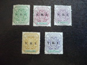 Stamps - Transvaal - Scott# 202,206,208-210 - Mint Hinged Part Set of 5 Stamps