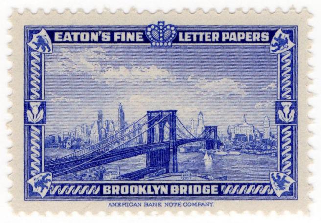 (I.B) US Cinderella : Eaton's Fine Letter Papers (Brooklyn Bridge)