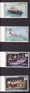 Anguilla-Sc#297-300-unused NH set-id3-QEII-Royal Visit-1977-