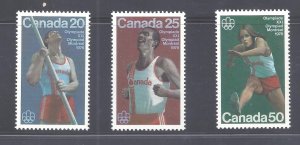 Canada # 664-666 VF MINT NH TRACK & FIELD SPORTS BS23692-1