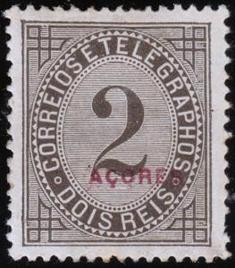 Azores Scott P5 (1888) Mint H F-VF, CV $19.00 B