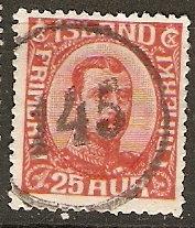 Iceland 121 Mi 102 Used VF 1921 SCV $62.50