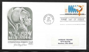 #1571 Artmaster FDC. Cachet Seneca Falla NY AUG/26/1975 (my3976)